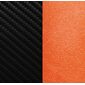 Карбон чёрный 501/Оранжевый глянцевый 843